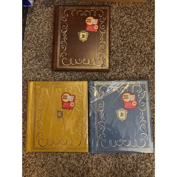 Magic Other - 3 Vintage Magic Mount‎ Peel back Film Scrapbooks